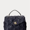 Raffinierte Marineblaue Damen Ralph Lauren Gesteppte Leder Mittelgroße Farrah Satchel Taschen Raffinierte Marineblaue Damen Ralph Lauren Gesteppte Leder Mittelgroße Farrah Satchel Taschen