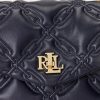 Raffinierte Marineblaue Damen Ralph Lauren Gesteppte Leder Mittelgroße Farrah Satchel Taschen Raffinierte Marineblaue Damen Ralph Lauren Gesteppte Leder Mittelgroße Farrah Satchel Taschen