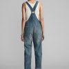 Ralph Lauren Damen-Overallkleid aus repariertem Denim waschen