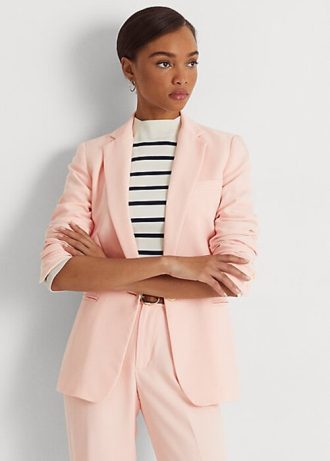 Rosa Georgette-Blazer von Ralph Lauren für Damen