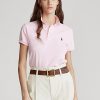 Rosa Poloshirts aus Mesh im Classic Fit von Ralph Lauren für Damen Rosa Poloshirts aus Mesh im Classic Fit von Ralph Lauren für Damen