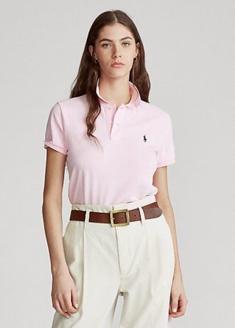 Rosa Poloshirts aus Mesh im Classic Fit von Ralph Lauren für Damen Rosa Poloshirts aus Mesh im Classic Fit von Ralph Lauren für Damen