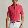 Rosa Poloshirts aus Mesh im Custom-Slim-Fit von Ralph Lauren für Herren Rosa Poloshirts aus Mesh im Custom-Slim-Fit von Ralph Lauren für Herren