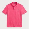 Rosa Poloshirts aus Mesh im Custom-Slim-Fit von Ralph Lauren für Herren Rosa Poloshirts aus Mesh im Custom-Slim-Fit von Ralph Lauren für Herren