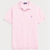 Rosa Poloshirts aus Mesh im Custom-Slim-Fit von Ralph Lauren für Herren Rosa Poloshirts aus Mesh im Custom-Slim-Fit von Ralph Lauren für Herren