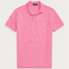 Rosa Poloshirts aus Mesh im Custom-Slim-Fit von Ralph Lauren für Herren Rosa Poloshirts aus Mesh im Custom-Slim-Fit von Ralph Lauren für Herren