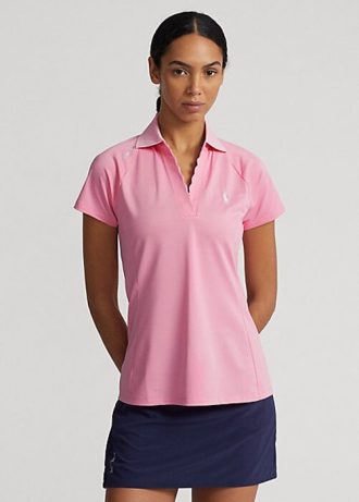 Rosa Poloshirts aus Piqué im Tailored Fit von Ralph Lauren für Damen Rosa Poloshirts aus Piqué im Tailored Fit von Ralph Lauren für Damen