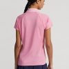 Rosa Poloshirts aus Piqué im Tailored Fit von Ralph Lauren für Damen Rosa Poloshirts aus Piqué im Tailored Fit von Ralph Lauren für Damen