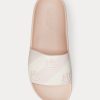 Rosa Ralph Lauren Audrina Logo-Hausschuhe aus Kunstleder für Damen Rosa Ralph Lauren Audrina Logo-Hausschuhe aus Kunstleder für Damen