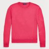 Rosa Ralph Lauren Baumwollpullover mit Rundhalsausschnitt für Herren Rosa Ralph Lauren Baumwollpullover mit Rundhalsausschnitt für Herren