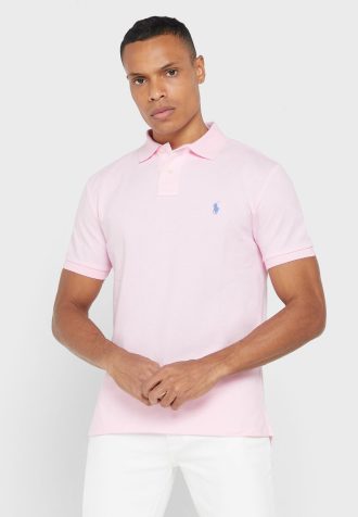 Rosa Ralph Lauren Essential Poloshirts für Herren