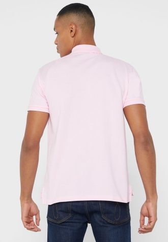 Rosa Ralph Lauren Essential Slim Fit Poloshirts für Herren