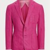 Rosa Ralph Lauren Kent Sportblazer aus Leinen-Seide mit Korbgeflecht für Herren Rosa Ralph Lauren Kent Sportblazer aus Leinen-Seide mit Korbgeflecht für Herren