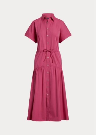 Rosa Ralph Lauren Kleid mit Kordelzug für Damen