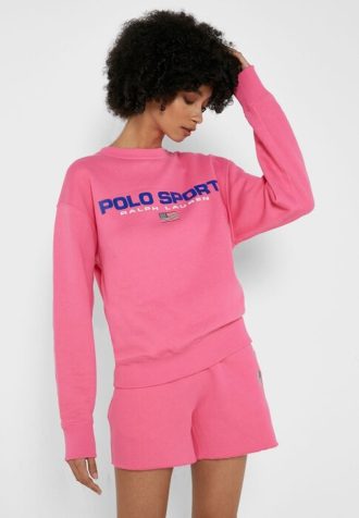 Rosa Ralph Lauren Polo Sweatshirts für Damen Rosa Ralph Lauren Polo Sweatshirts für Damen