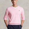 Rosa Ralph Lauren Slim Fit Pullover aus strukturierter Baumwolle für Herren Rosa Ralph Lauren Slim Fit Pullover aus strukturierter Baumwolle für Herren