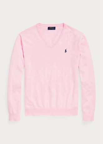 Rosa Ralph Lauren Slim Fit Pullover aus strukturierter Baumwolle für Herren Rosa Ralph Lauren Slim Fit Pullover aus strukturierter Baumwolle für Herren