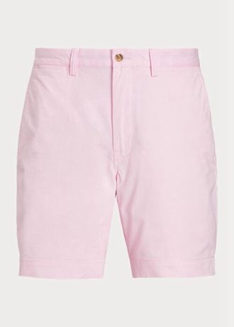 Rosa Ralph Lauren Stretch-Chinoshorts mit gerader Passform für Herren