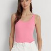 Rosa Ralph Lauren Tanktops aus Baumwollmischung für Damen Rosa Ralph Lauren Tanktops aus Baumwollmischung für Damen