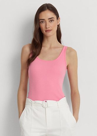 Rosa Ralph Lauren Tanktops aus Baumwollmischung für Damen