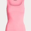 Rosa Ralph Lauren Tanktops aus Baumwollmischung für Damen Rosa Ralph Lauren Tanktops aus Baumwollmischung für Damen