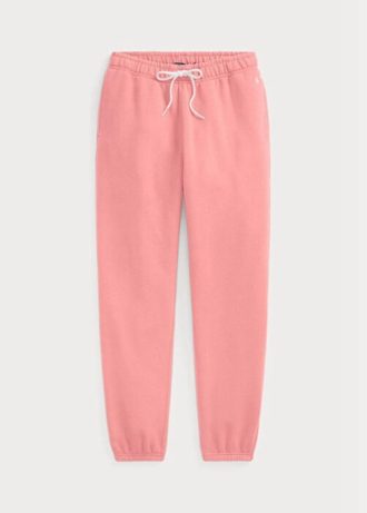 Rosafarbene Ralph Lauren Fleece-Sporthose für Damen Rosafarbene Ralph Lauren Fleece-Sporthose für Damen