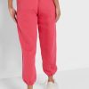 Rosafarbene Ralph Lauren Jogginghose mit hoher Taille und Knöchelpartie für Damen Rosafarbene Ralph Lauren Jogginghose mit hoher Taille und Knöchelpartie für Damen