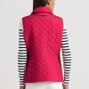 Rosafarbene Weste mit Rautensteppung von Ralph Lauren für Damen Rosafarbene Weste mit Rautensteppung von Ralph Lauren für Damen