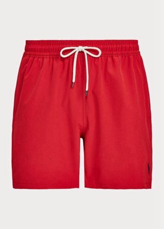 Rote Badeshorts „Traveller“ von Ralph Lauren für Herren
