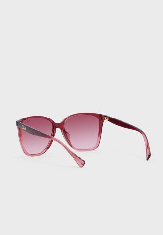 Rote Damen-Wayfarer-Sonnenbrille Ralph Lauren 0Ra5281U