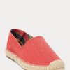 Rote Ralph Lauren Cevio Espadrilles aus gewaschenem Canvas für Herren Rote Ralph Lauren Cevio Espadrilles aus gewaschenem Canvas für Herren