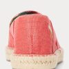 Rote Ralph Lauren Cevio Espadrilles aus gewaschenem Canvas für Herren Rote Ralph Lauren Cevio Espadrilles aus gewaschenem Canvas für Herren