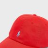 Rote Ralph Lauren Essential Curved Peak Hüte für Herren Rote Ralph Lauren Essential Curved Peak Hüte für Herren