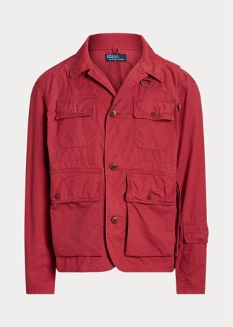 Rote Ralph Lauren Twill-Watjacken für Herren