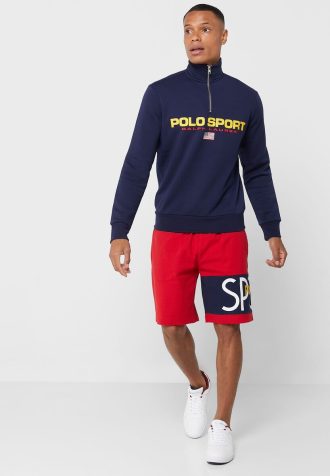 Rote Shorts mit Ralph Lauren-Logo für Herren