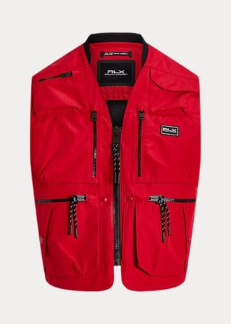 Rote wasserabweisende Utility-Weste von Ralph Lauren für Herren
