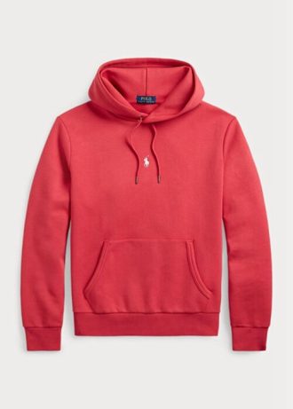 Roter Ralph Lauren Doppelstrick-Hoodie für Herren