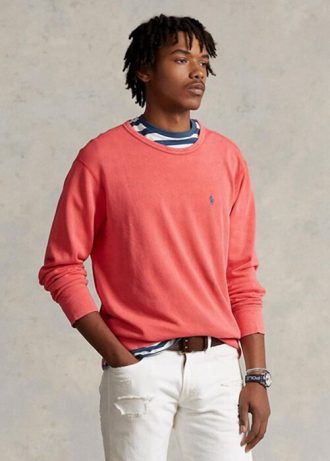 Rotes Ralph Lauren Spa Terry-Sweatshirt für Herren