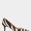 Schokoladenbraune Ralph Lauren Lanette Haircalf Heels für Damen Schokoladenbraune Ralph Lauren Lanette Haircalf Heels für Damen