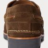 Schokoladenbraune Ralph Lauren Ranger Wildleder-Loafer für Herren Schokoladenbraune Ralph Lauren Ranger Wildleder-Loafer für Herren