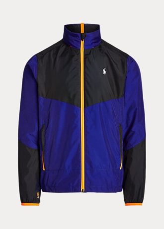 Schwarz / Blaue wasserabweisende Ripstop-Jacken von Ralph Lauren für Herren