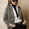 Schwarz / Cremefarbene Tweedjacken für Damen von Ralph Lauren Schwarz / Cremefarbene Tweedjacken für Damen von Ralph Lauren