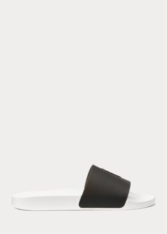 Schwarz / Gelbe Ralph Lauren Thermochromic Signature Pony Hausschuhe für Herren