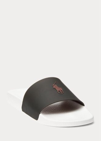 Schwarz / Gelbe Ralph Lauren Thermochromic Signature Pony Hausschuhe für Herren
