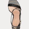 Schwarz / Gold Ralph Lauren Gabriele Pumps aus geprägtem Leder für Damen Schwarz / Gold Ralph Lauren Gabriele Pumps aus geprägtem Leder für Damen