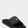 Schwarz/Goldene Ralph Lauren Signature Pony-Hausschuhe für Herren Schwarz/Goldene Ralph Lauren Signature Pony-Hausschuhe für Herren