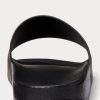 Schwarz/Goldene Ralph Lauren Signature Pony-Hausschuhe für Herren Schwarz/Goldene Ralph Lauren Signature Pony-Hausschuhe für Herren