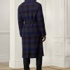 Schwarz / Nacy Herren Ralph Lauren Plaid Wool Twill Balmacaan Topcoat Mäntel Schwarz / Nacy Herren Ralph Lauren Plaid Wool Twill Balmacaan Topcoat Mäntel