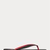 Schwarz / Rot Ralph Lauren Bolt Pony Flip Flops für Herren Schwarz / Rot Ralph Lauren Bolt Pony Flip Flops für Herren