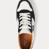 Schwarz / Weiß Damen Ralph Lauren Jinett Color-Blocked Low-Top Sneakers Schwarz / Weiß Damen Ralph Lauren Jinett Color-Blocked Low-Top Sneakers